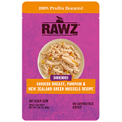 Rawz Shredded Chicken Pumpkin & Mussels Recipe Cat Food
